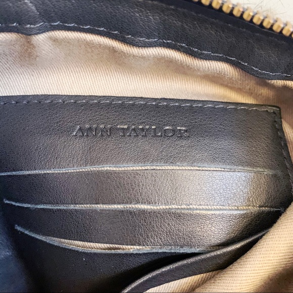 Ann Taylor Leather Trim Faux Fur Clutch NWOT - Picture 3 of 10